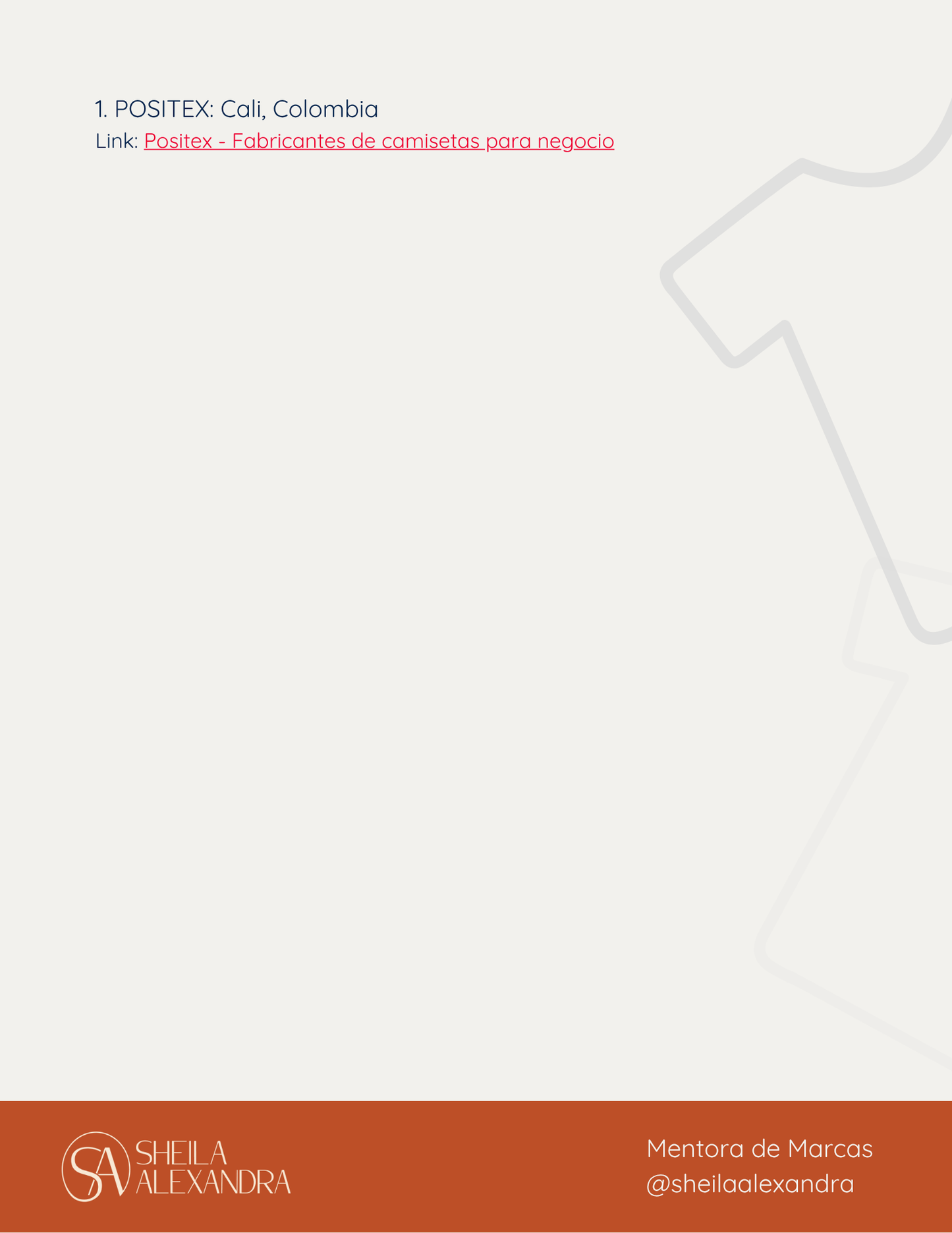 La lista más completa de 16 fábricas de camisas en Colombia