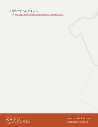 La lista más completa de 16 fábricas de camisas en Colombia