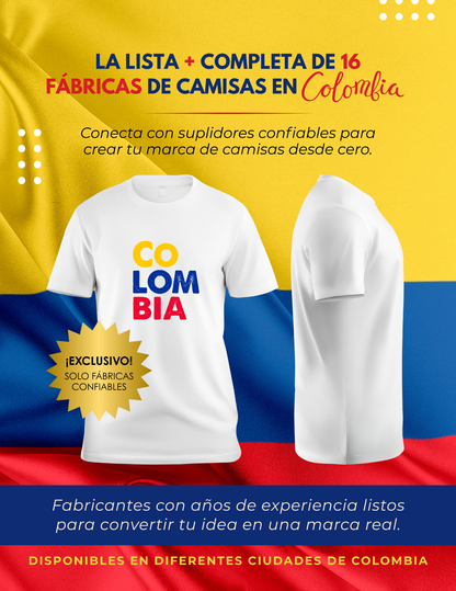 La lista más completa de 16 fábricas de camisas en Colombia
