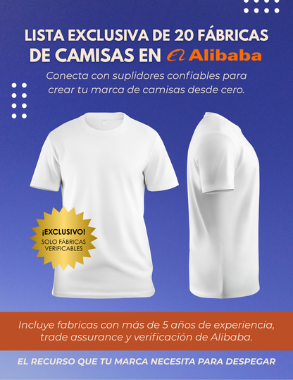 Lista Exclusiva de 20 Fábricas de Camisas en Alibaba