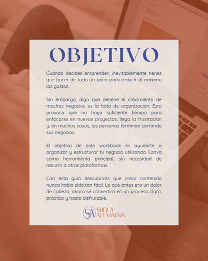 Workbook: 3 Pasos Simples para Organizar tu Negocio en Canva