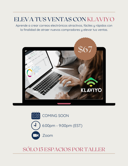 Taller: Eleva tus ventas con Klaviyo | Email Marketing
